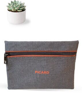 Picard x Lufthansa Exclusive Toiletry Bag | Gray & Orange